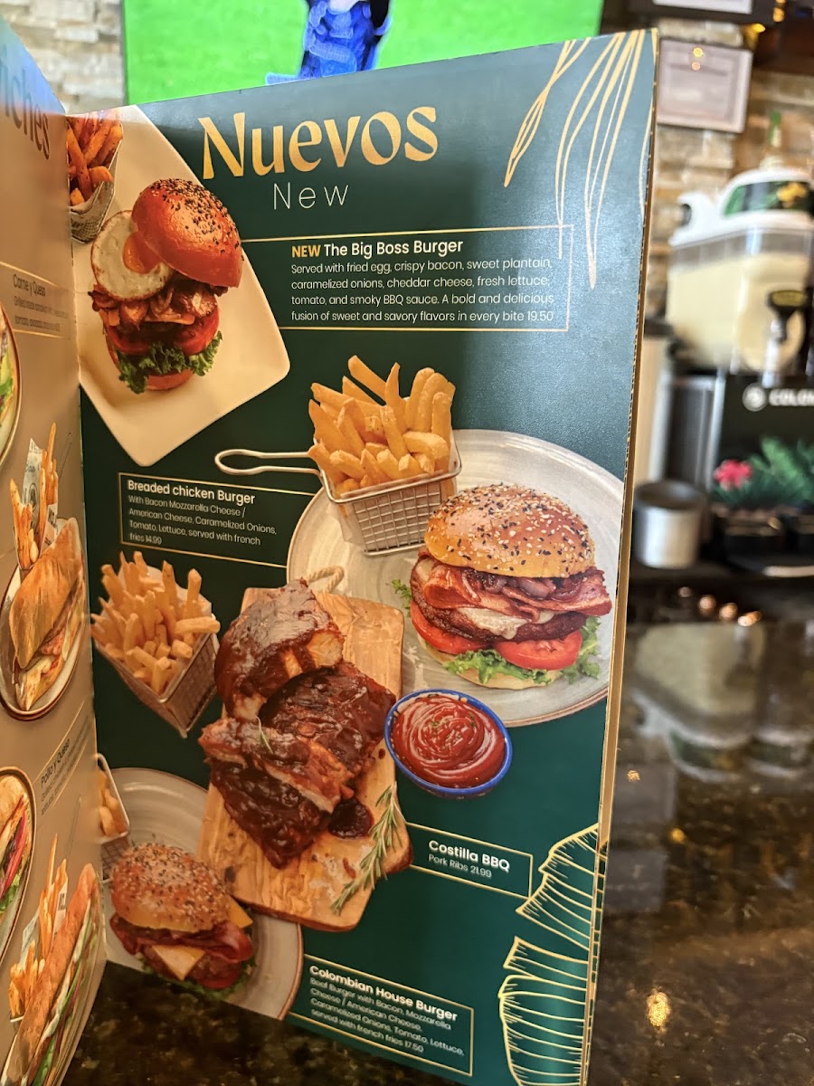 Colombian House Menu - Image 1